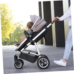 TOYANDONA stroller storage bag stylish black design complements any stroller