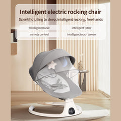 Toyanuo Baby Swing built-in speakers play songs for soothing moments.
