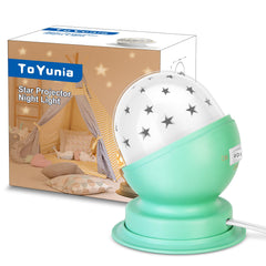 Toyunia Star Night Light provides a soft, soothing glow in a kid's bedroom.