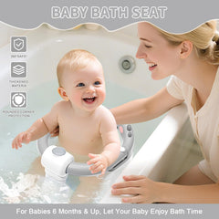 TPN bath seat emoji stickers closeup for playful customization on bath time.