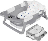 TPN collapsible baby bathtub folded for space-saving storage.