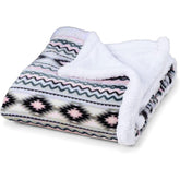 TrailCrest Ultra Soft Sherpa Throw front view highlights plush warmth for cozy nights