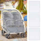 Tranqun double-stroller mosquito net provides protective coverage on trips against insects