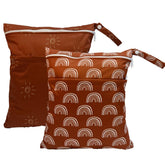TRASUN Wet Dry Bag shows leakproof design ideal for diapers and travel.