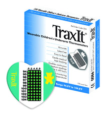 TRAXIT wearable thermometer arm-clip for continuous monitoring while child sleeps