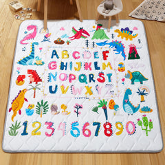 TreeBud Baby Play Mat 71x59 dimensions close-up showing thick padding.
