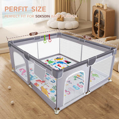 TreeBud Baby Play Mat folded for compact storage and travel