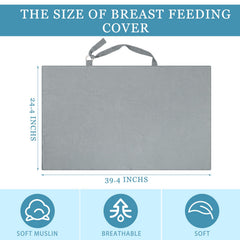 Treela nursing cover three-color pack for easy outfit matching during outings.