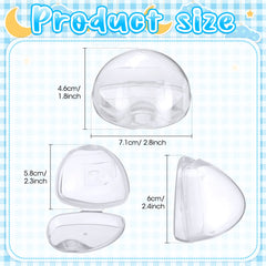 Treela pacifier case clear container open view lets you see contents at a glance
