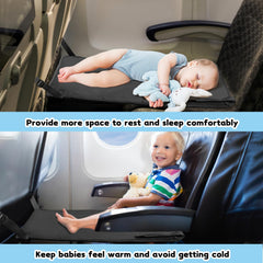 TrekBabe toddler airplane bed folded-compact shows easy transport in luggage.