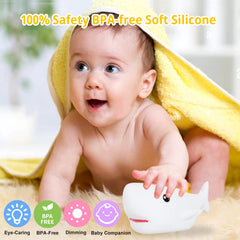 Tremdwoto Shark Night Light side angle showing friendly shark design