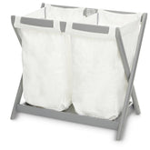 TRENDHUB bassinet hamper dual-compartment inserts for easy laundry sorting on the go