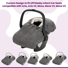 TRENDHUB Buntting Bag universal coverage fits most car seats for warmth