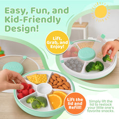 Trendo Snack Spinner hand-strap enables easy portability for on-the-go use.