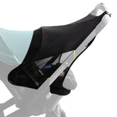 TRIPDAILY stroller sun shade in use on a Doona stroller providing full coverage sun protection.