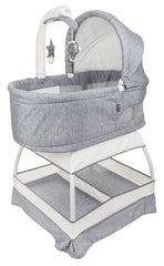 TruBliss Baby Sweetli Deluxe bassinet side view for near-bed ease and intimacy