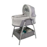 TruBliss Journey bedside-sleeper close-up for near-infant soothing and quick checks.