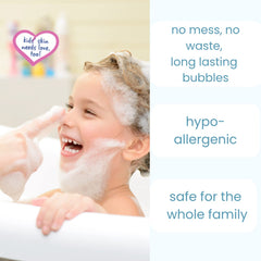 TruKid Bubble Podz tear-free formula suitable for sensitive skin.