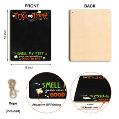 TRUMPETIC baby-footprint-impression-trick-or-treat-quote Halloween memory