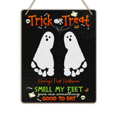 TRUMPETIC baby's-first-halloween-footprint-sign front view keepsake