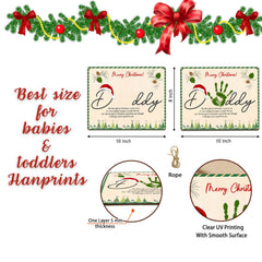 TRUMPETIC Daddy Handprint Sign personalized with name and year offers a unique keepsake.