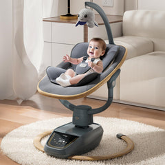 Trunellgea Trimigo remote control lets parents adjust the swing from across the room for convenience