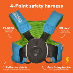Trunki Toddler Leash back-clip ensures quick, secure fastening for busy parents.