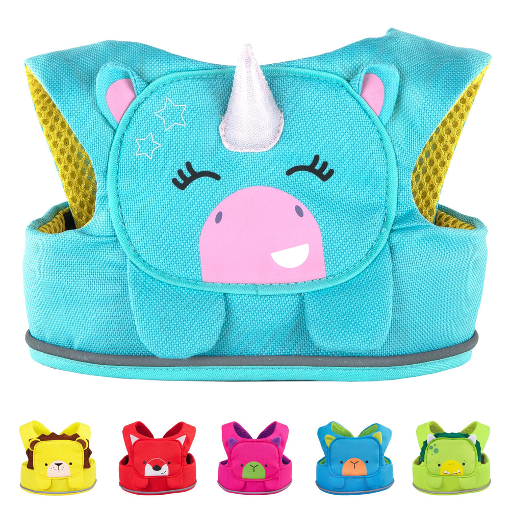 Trunki Una Unicorn Toddler Leash front clip for quick secure fit in outings.