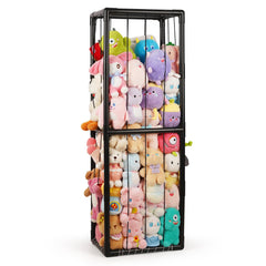 Trycooling stuffed animal storage zoo cage vertical keeps toys off the floor and organized.