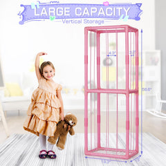 Trycooling dimensions-56-inches image highlights large capacity to hold 50+ plush toys.
