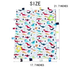 TRYTUTRY Big Tags blanket folded for quick storage and gifting