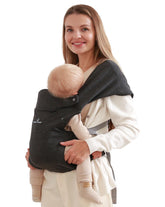 Tsrete Baby Carrier front view shows ergonomic support for growing babies