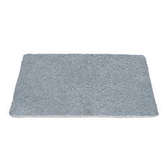TTLOJ Rectangle Rug gray velvet close-up shows plush softness for playtime.