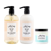 Tubby Todd Regulars Bundle packaging highlights fragrance-free, gentle baby care.