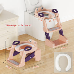 TuckInn potty seat side view shows easy conversion to stool