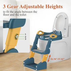 TuckInn potty training seat splash guard close-up shows front protection against splashes.
