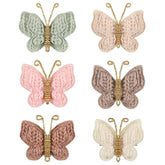 Tucnoeu Toddler Hair Bows front view, six colorful clips for easy styling
