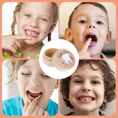 Tucnoeu Tooth Fairy Box wood texture close-up emphasizes natural material and longevity.