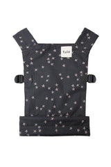 Tula Baby Mini Toy Carrier front view worn by a child for doll transport during imaginative play.