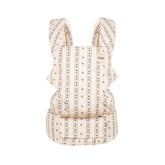 Tula Explore Cotton Carrier Coast front view with padded waistband for comfortable carry.