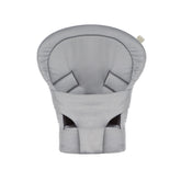 Tula infant insert gray shows newborn head support in a front carry setup for secure positioning