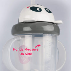TUM TUM Tippy Up leakproof flip-top lid prevents spills during travel.