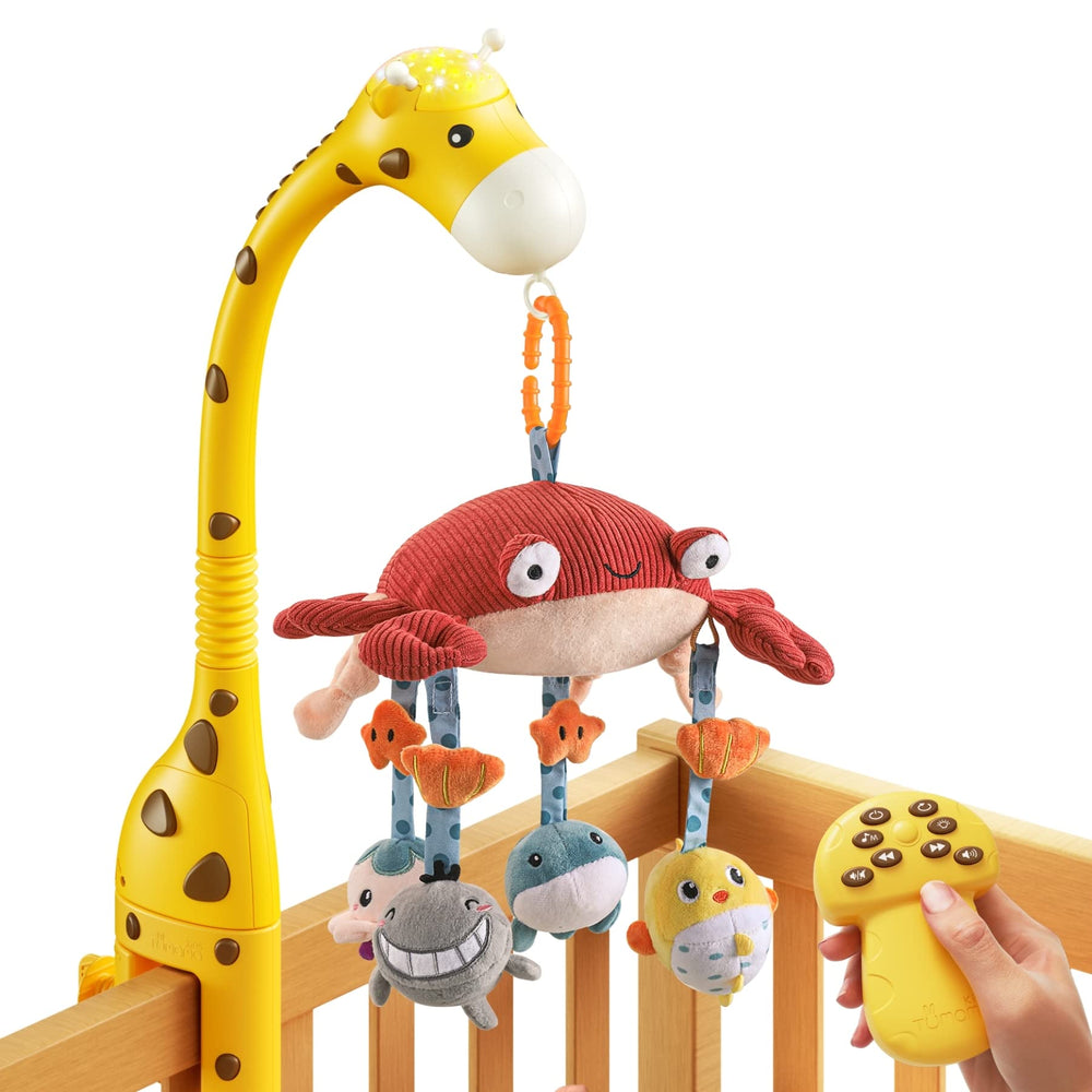 TUMAMA Kids crib mobile attaches easily and safely to most standard cribs.