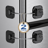 Tupetcs Fridge Lock 2-Pack front view demonstrates keyless security.