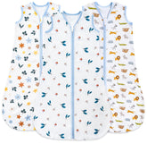 TURMEWU baby sleep sack on a crib ensures gentle warmth with 0.5 TOG for year-round comfort