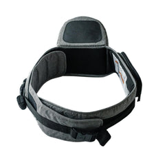 TushBaby waistband extender comfort-distribution illustrates improved balance for back and shoulders.