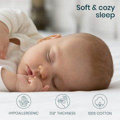 Tutti Bambini waterproof layer bassinet protector keeps night spills at bay for dry nights.