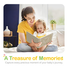 Tutu and Sian memory book birth details section for easy arrival information