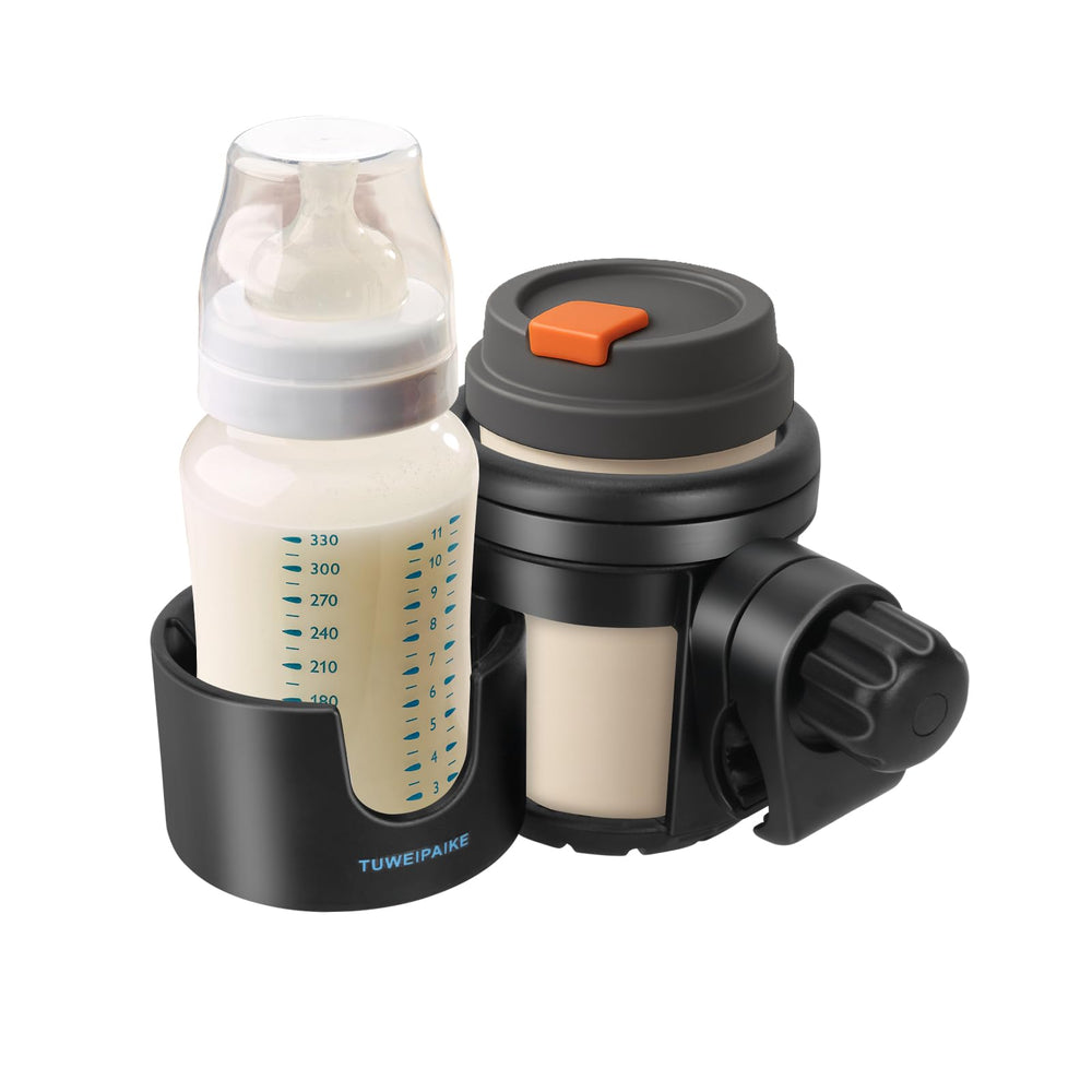 TUWEIPAIKE universal stroller cup holder large stand keeps big cups steady during rides