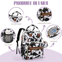 Tuwubi diaper bag detachable pacifier pouch provides quick-access organizing space.